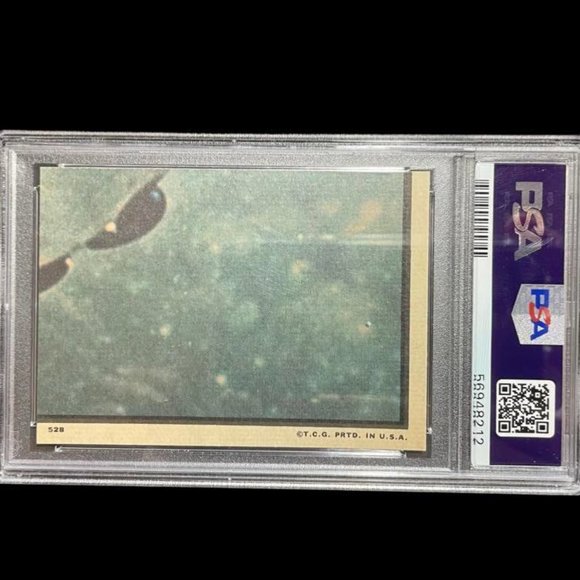 Original-1969 Topps Man on The Moon #52B Astronaut Buzz Aldrin PSA 7 NM-Rare - Picture 5 of 5